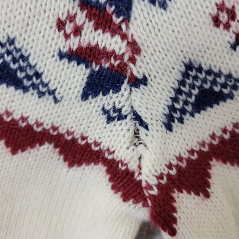 Vintage Sears Sweater Women’s Small White Sportswear Winter Made In The USA - Picture 12 of 13